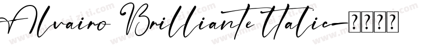 Alvairo Brilliante ltalic字体转换